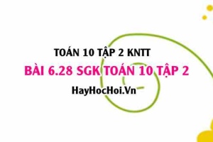 Bài 6.28 SGK Toán 10 tập 2 Kết nối tri thức